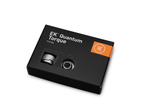 EK-Quantum Torque 6-Pack HDC 14 - Satin Titanium (sølv, 6-pak)