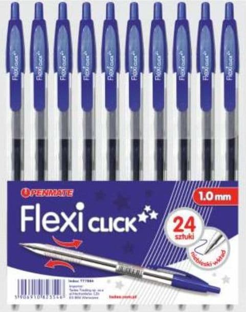 Lang Flexi Click blå (24 stk) PENMATE