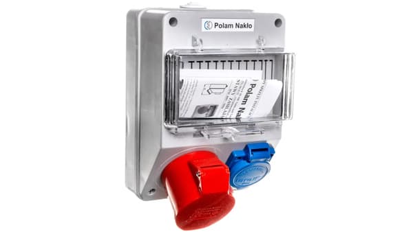 Strømsæt 16A/400V 5P + 10/16A 250V + Fastgørelsesplade 5x4mm2 6263-130
