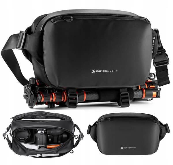K&F Concept Alpha Sling Bag 10 l - musta