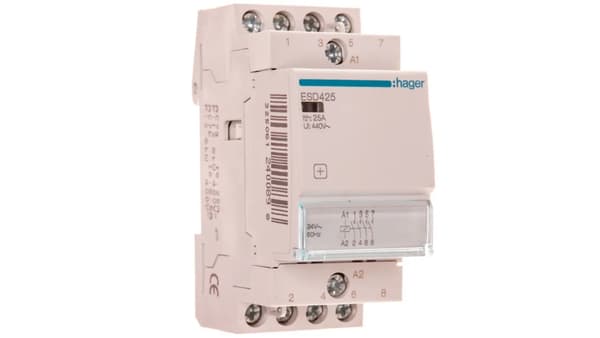 Hager Modul Kontaktor 25A 4S 0B 24V AC (ESD425)