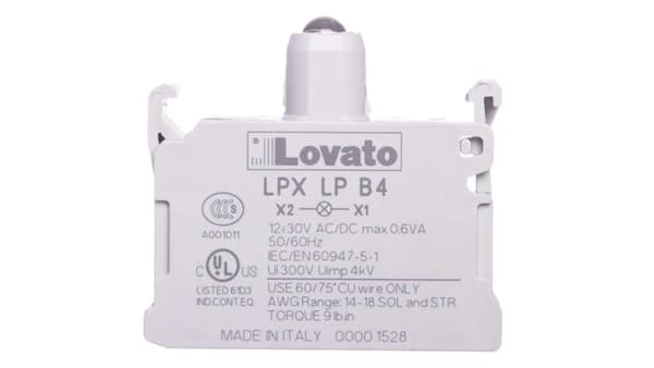 LED lampeholder rød 12-30V AC/DC LPXLPB4