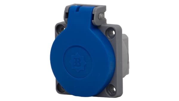 Tavlestik blå 16A 250V 2P+J IP44 - B 71095