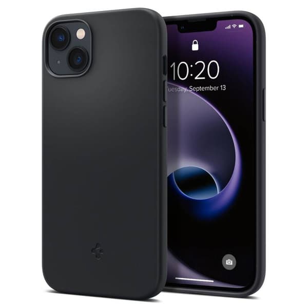 Spigen Silicone Fit Mag Cover med MagSafe til iPhone 14 Plus – Sort