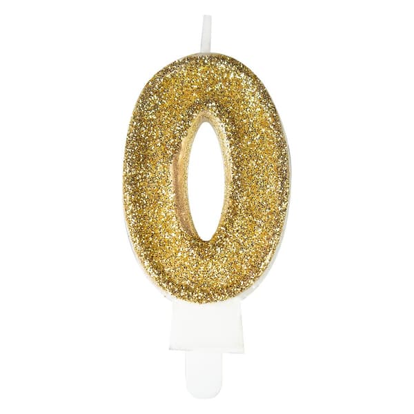 Födelsedagstårta premium nummer nr 0 guld Arpex (DS0231ZLO-0-0117)