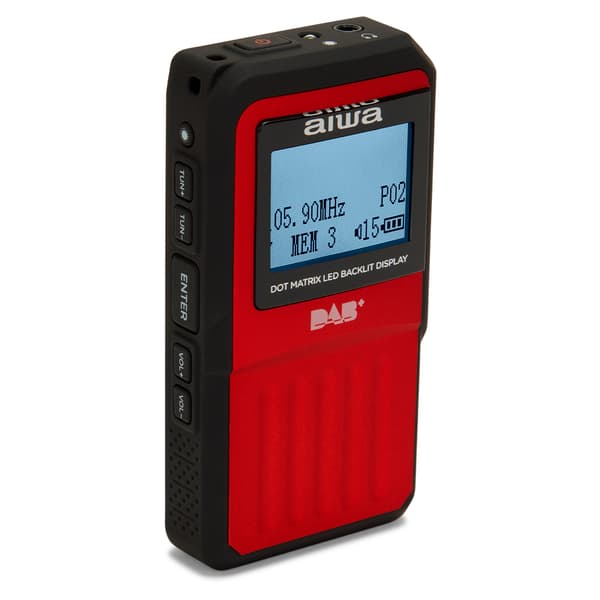 Transistorradio Aiwa Röd FM DAB+