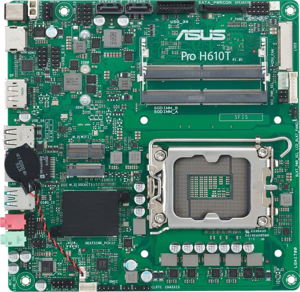 ASUS Bundkort Pro H610T-CSM - Mini-ITX - Socket LGA1700 - Intel H610