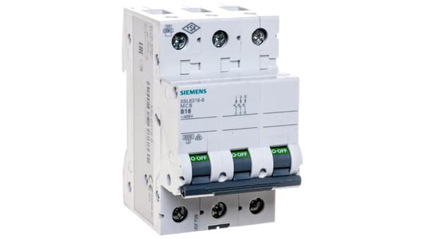 Siemens Adapterafbryder 3P B 16A 6kA (5SL6316-6)