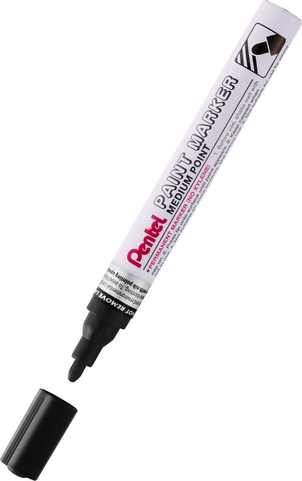 Oliemarkør Pentel MMP10 cremet gul