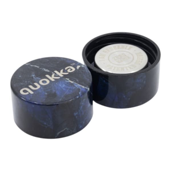 Quokka Solid - Termosflaska i rostfritt stål 510 ml (svart marmor)