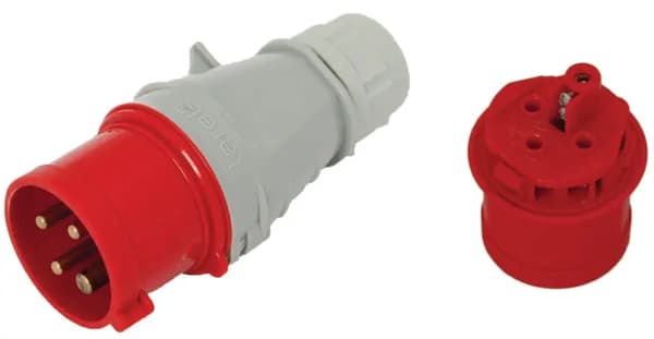 Bærbar isolationsprop 32A 400V 4P IP44 /gevindterminaler/ 106