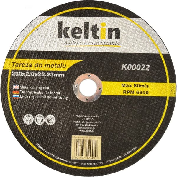 Metalskæreskive 230x2.0mm KELTIN (25/50/100)