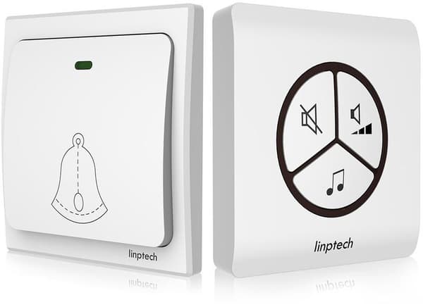 Linptech Batterifri Linbell G1 Trådlös Dörrklocka