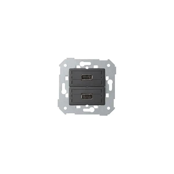 Kontakt-Simon 82 Uttag 2xUSB (2.0) typ A hona 7501090-039