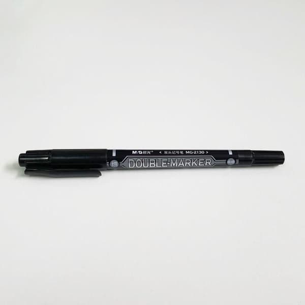 Dobbelt sidet tusch sort Dobbelt (12 stk) M&G