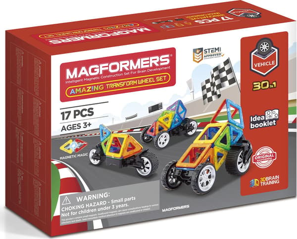 MAGFORMERS MAGFORMERS FANTASTISKA TRANSFORM WHEEL SET 17 DELAR.