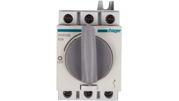 Hager 3P 63A eristyslevitin HAB306