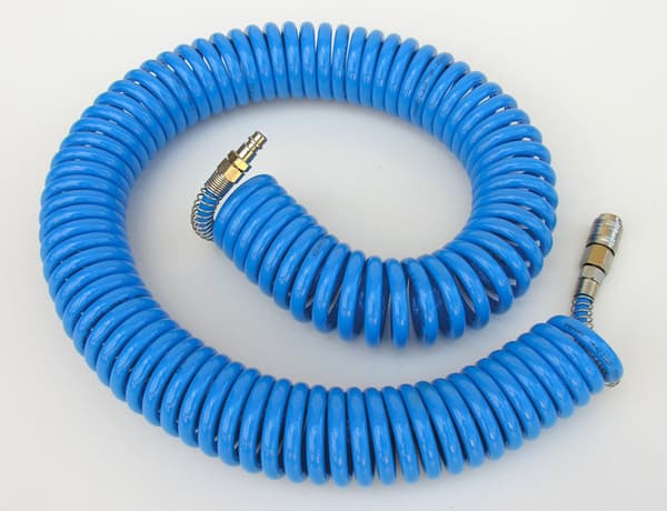 ADLER SPIRAL TRYCKLUFTSLANG/SLANG 8 x 12mm 5m POLYURETAN, MED KOPPLINGAR