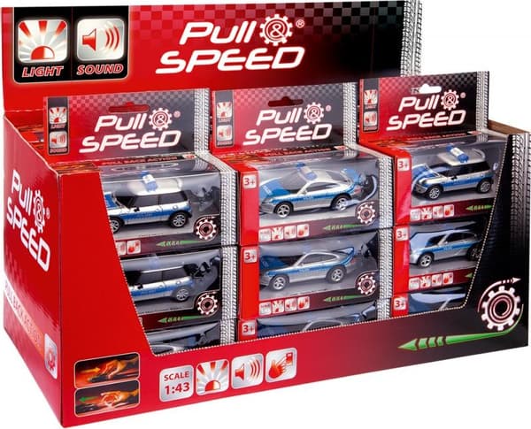 Carrera Pull&Speed Sound & Light Police sekalainen r.
