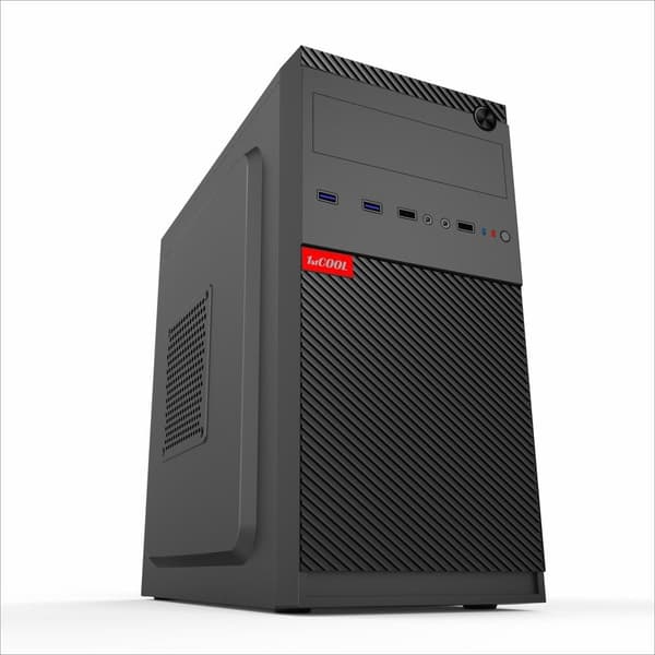 1stCool STEP 5 kabinet, mikro tower, AU, USB 3.0, uden strømforsyning, sort
