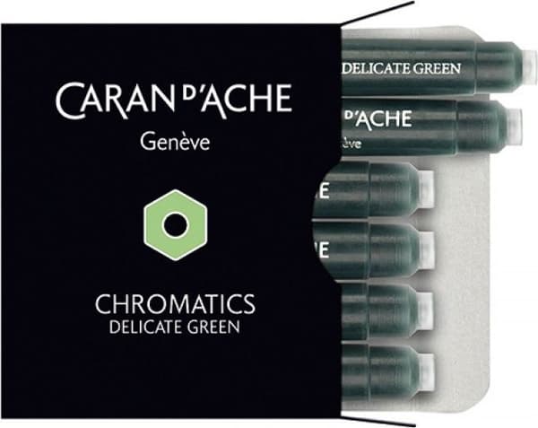 Caran d`Arche blækpatroner Chromatics grøn 6 stk.