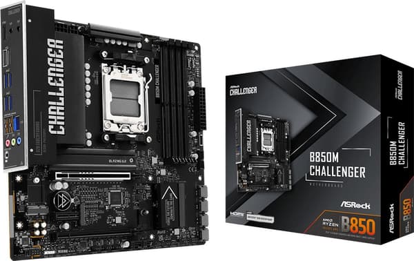 ASRock B850M Challenger - moderkort - micro ATX - Socket AM5 - AMD B850