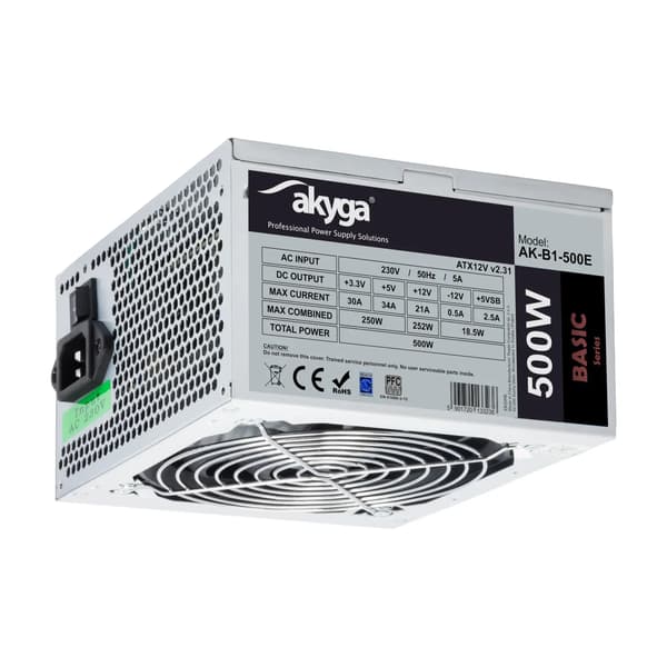 Virtalähde ATX AK-B1-500E 500W
