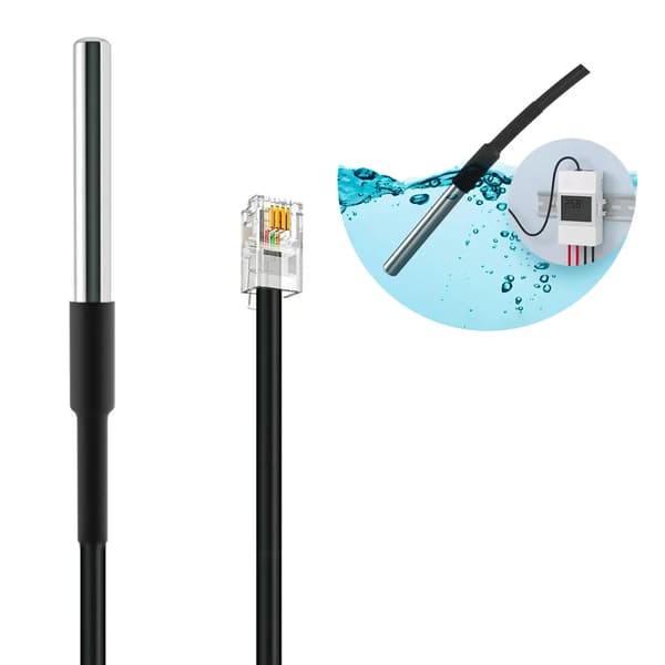 Sonoff Smart vedenpitävä anturi lämpötila-anturi musta (DS18B2)