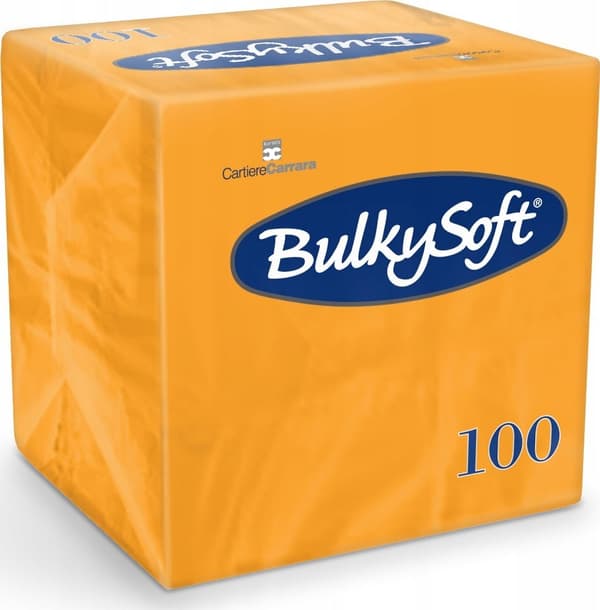 Bulkysoft Servietter BulkySoft 24x24cm 2-lags cellulose orange (100)