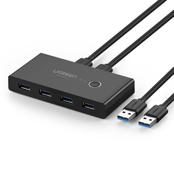 Delingskontaktboks UGREEN 30768B, USB 3.0 (sort)