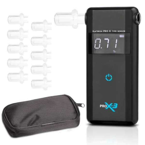 Elektrokemisk alkometer AlcoFind PRO X-3 sort