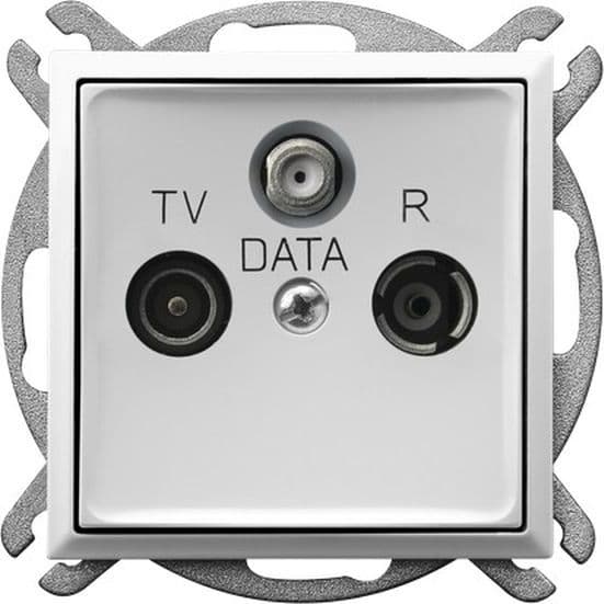 Ospel ARIA RTV-stik DATA hvid GPA-UD/m/00