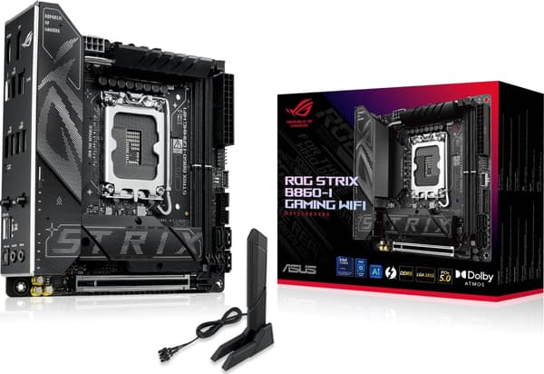 ASUS ROG STRIX B860-I GAMING WIFI - moderkort - mini ITX - LGA1851 Socket - B860