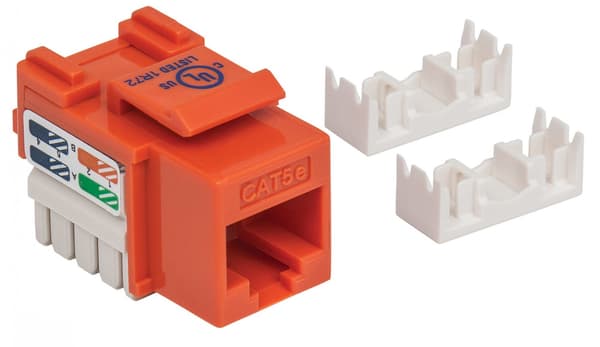 Intellinet 210577 Keystone Modul RJ45 UTP Cat5e Punch-Down orange