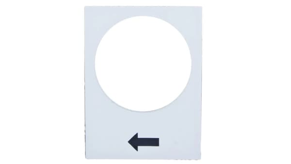 Beskrivende plade hvid rektangulær 30x40mm LANGSOM LØFT ZB2BY4901