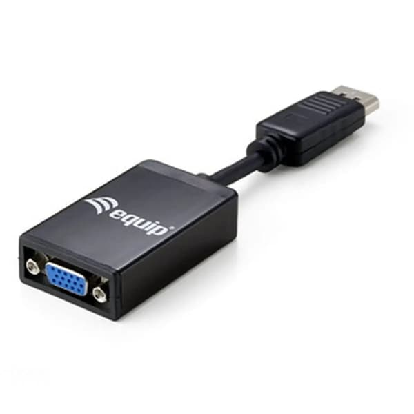 DisplayPort til VGA-adapter Equip 133435 Sort 15 cm