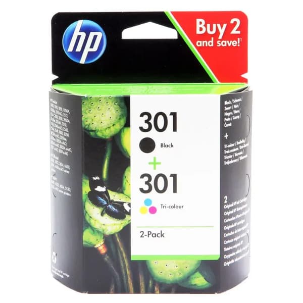 HP blækpatroner N9J72AE /CH561EE + CH562EE (sort/farve)