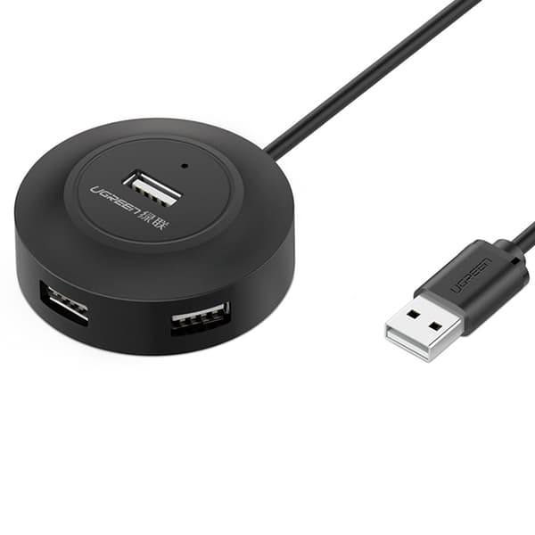 Ugreen HUB 4i1 USB-A - 4xUSB-A 2.0 480Mb/s 1m sort (CR106)