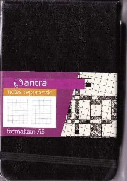 Reporterblok A6 Ternede Formalisme Sort ANTRA