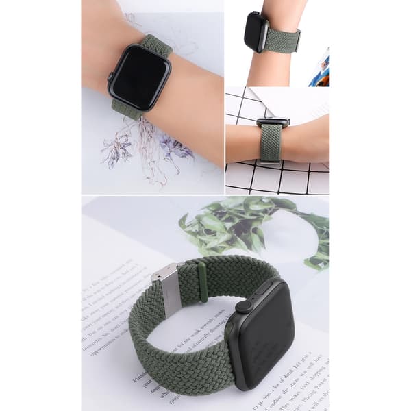 Punoskankainen ranneke Apple Watch 38/40/41 mm - Oranssi