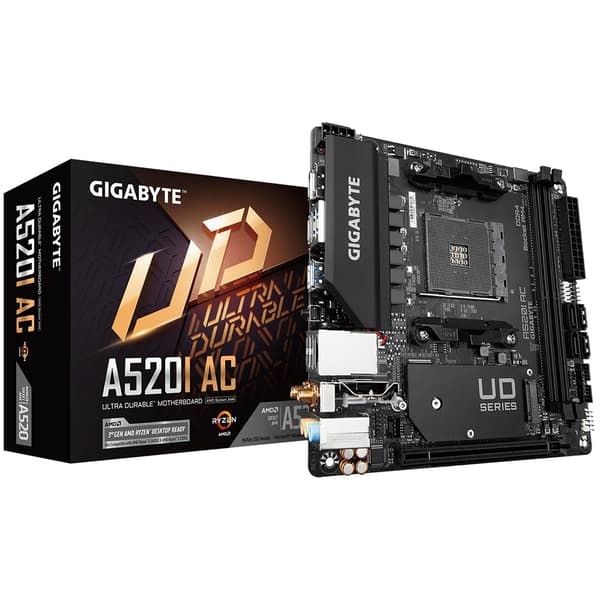 GIGABYTE Moderkort A520I AC - Mini ITX - Sockel AM4 - AMD A520