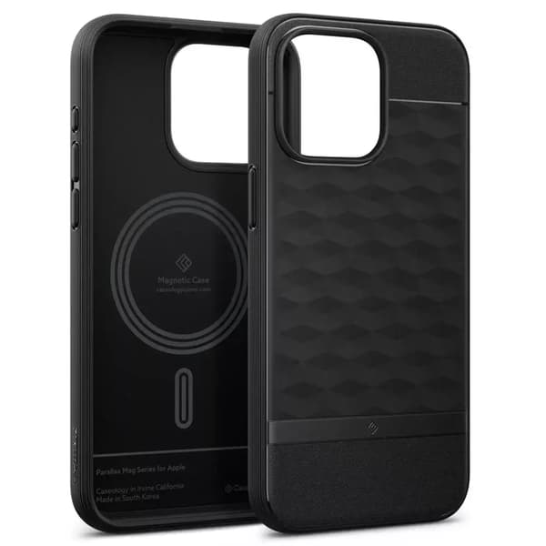 CASEOLOGY PARALLAX MAG MAGSAFE IPHONE 15 PRO MAX MATT SVART