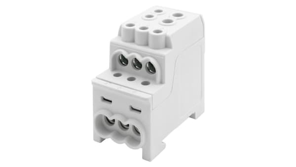 Fördelningsblock DBR 200A (1x70.1x35/6x16) Al/Cu - grå