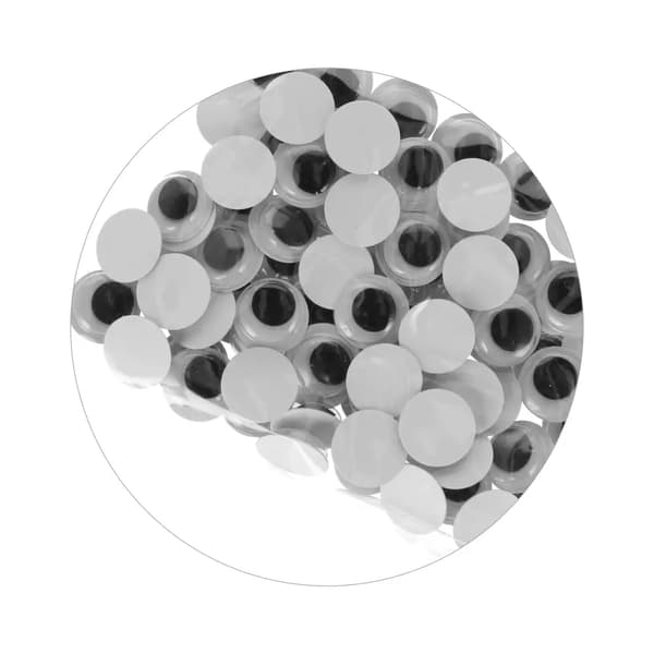 Koristeelliset itsekiinnittyvät silmät 12mm 80kpl