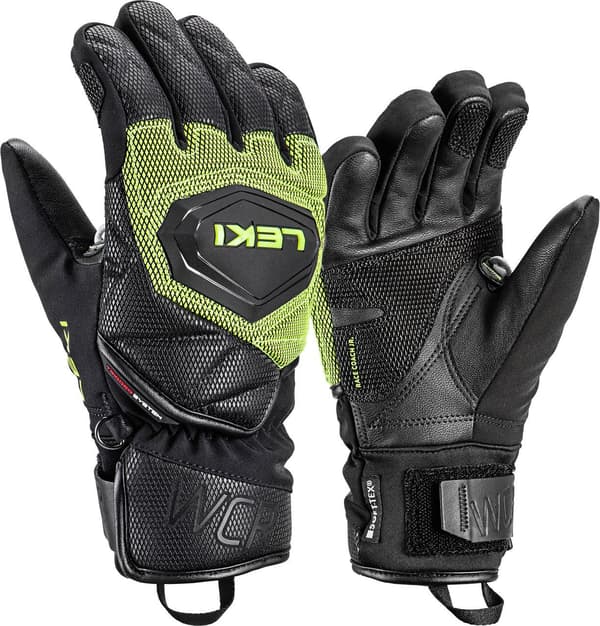 Leki MEDICINES GLOVES WCR Coach 3D Jr. lemon 8.0