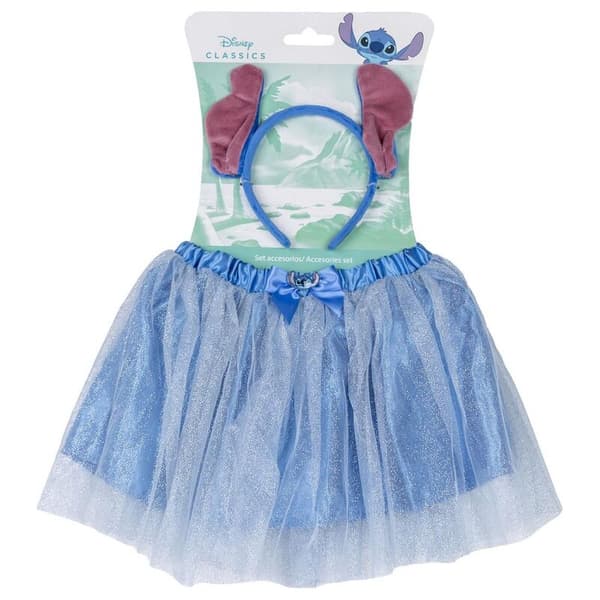 Disney Stitch hårbånd + tylskørt sæt