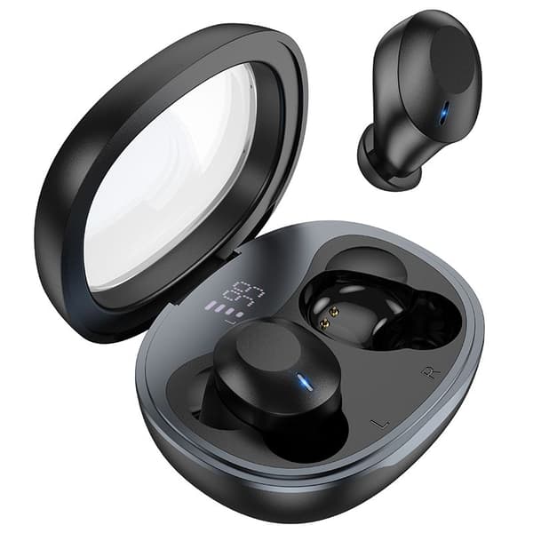 HOCO trådlösa bluetooth TWS EQ3 hörlurar svarta