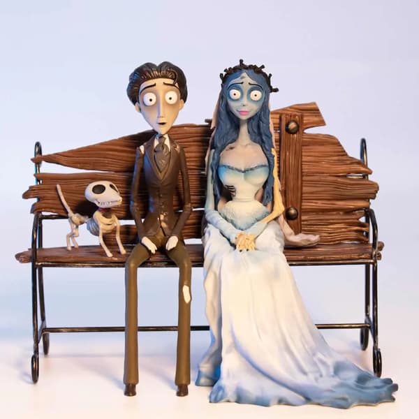 Corpse Bride Emily ja Victor -figuuri