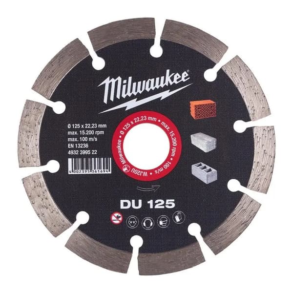 Diamantklinga tnaca DU 125x22.2mm universal MILWAUKEE