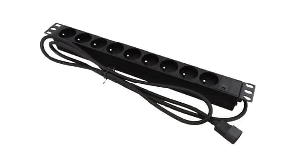 Alantec Strømskinne 19\" 9x CEE 7/5 stik IEC320 C14 (PZ09U)